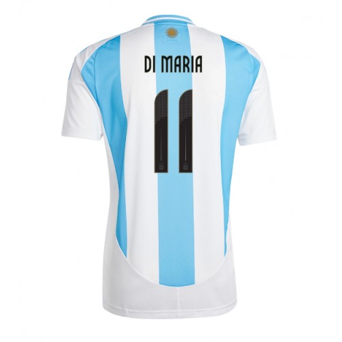 Moški Nogometni dresi Argentina Angel Di Maria #11 Domači Copa America 2024 Kratek Rokav